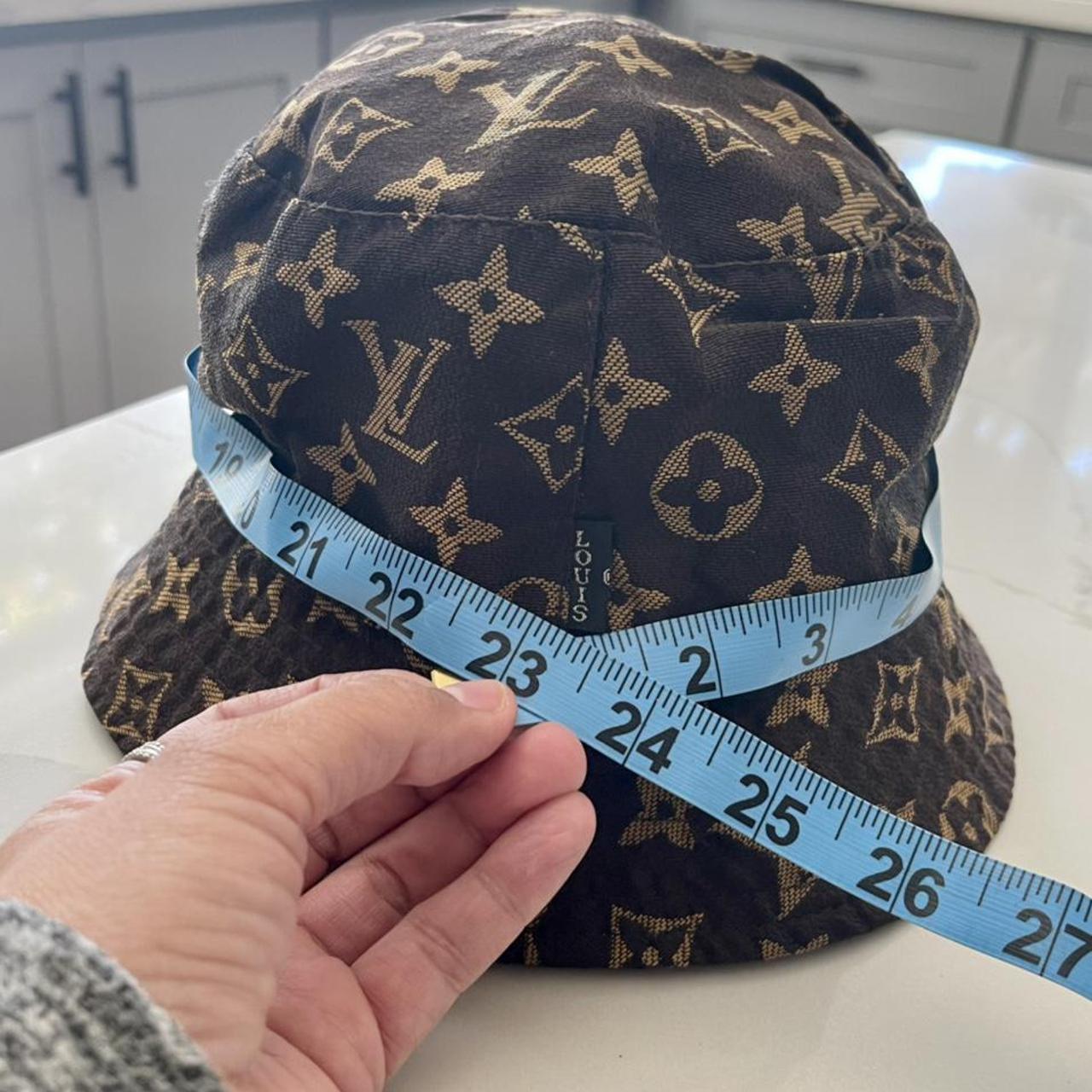 PreLOVED , Brown LV bucket hat, Approximately 23inch