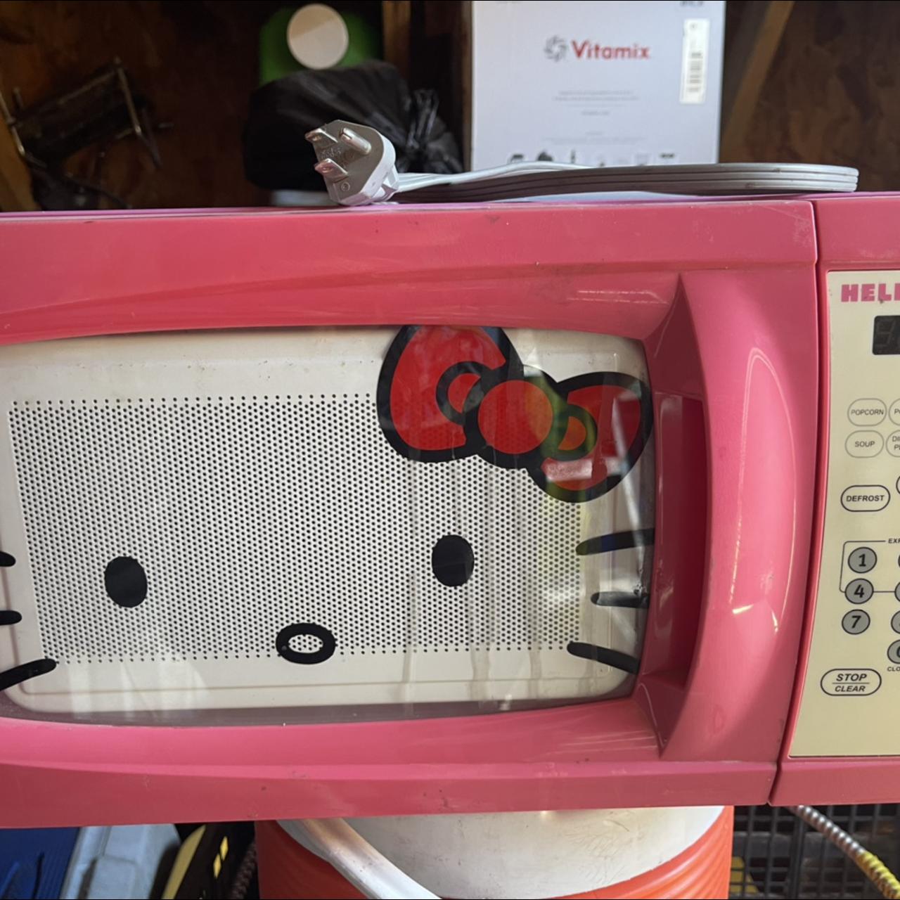 Hello Kitty Hot Pink Microwave Collectible Working Good Condition Tested  scratch