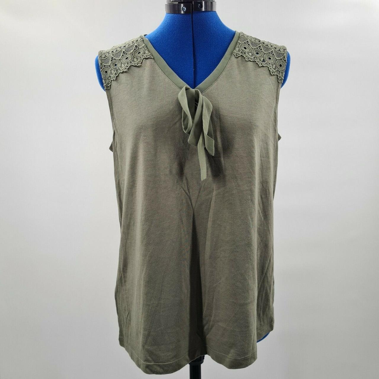 Laura Ashley Womens Lace Vest Size: 12 (EU... - Depop