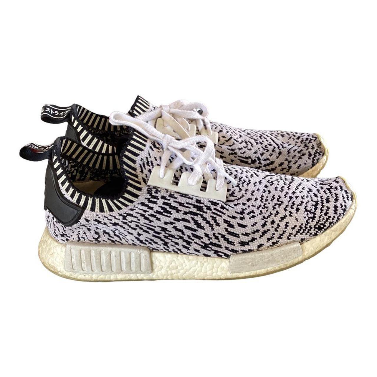 Adidas nmd zebra white white best sale