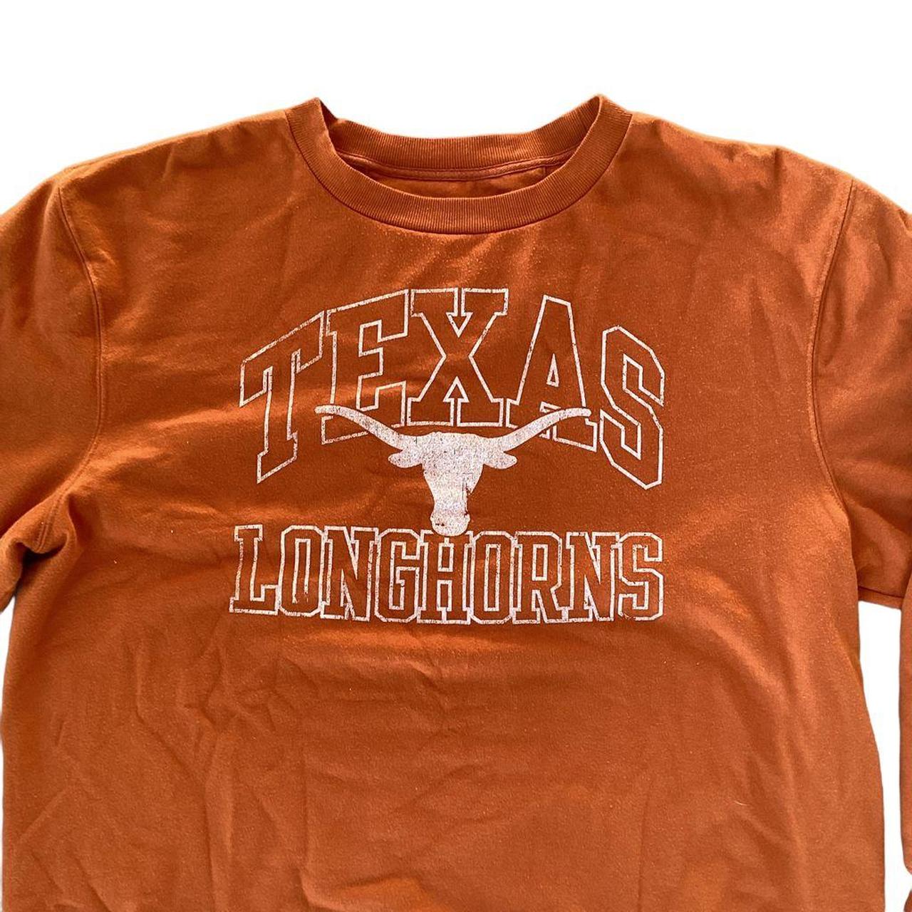 Texas Longhorns Mens crewneck Sweatshirt Orange size... - Depop