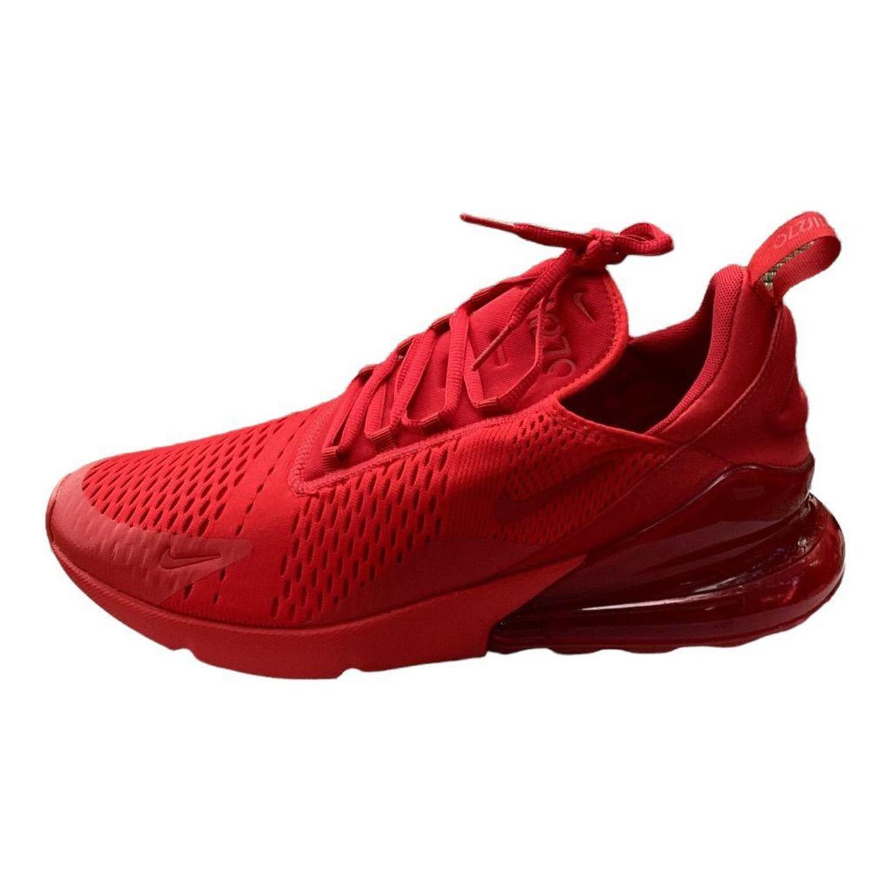 Nike Air Max 270 Triple Red Sneaker Running Shoes Depop