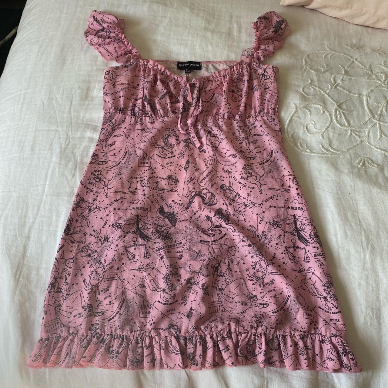 Dolls Kill Pink Dress! Super unique and fun. Size US... - Depop