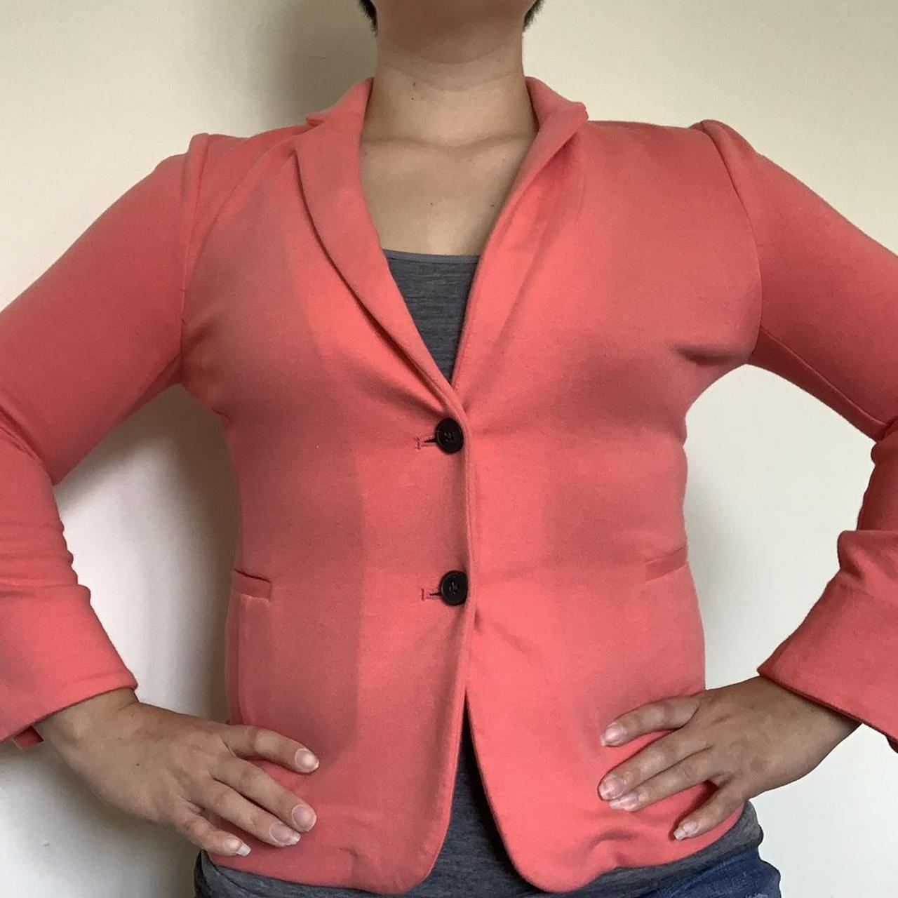 salmon pink blazer