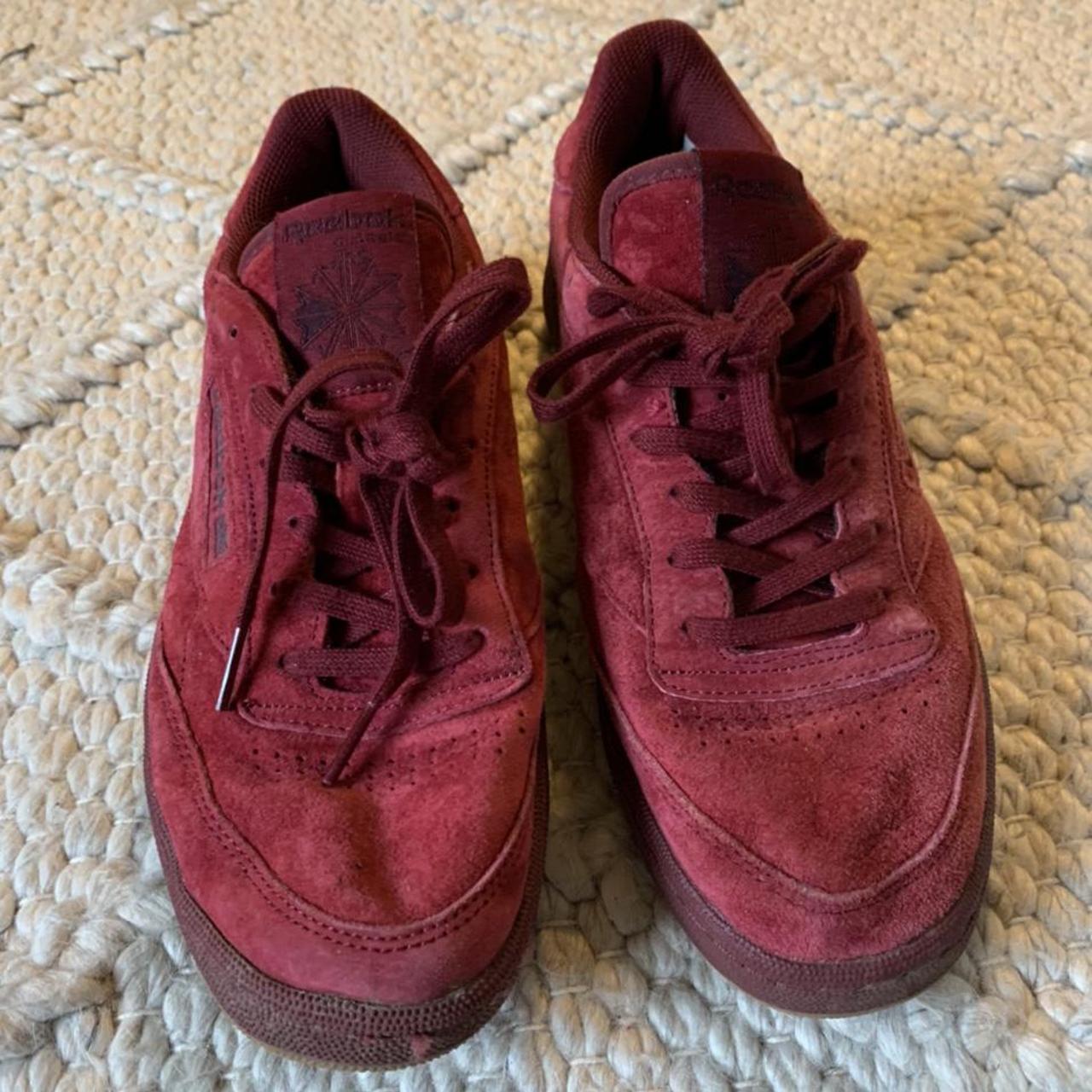 red suede reebok classics