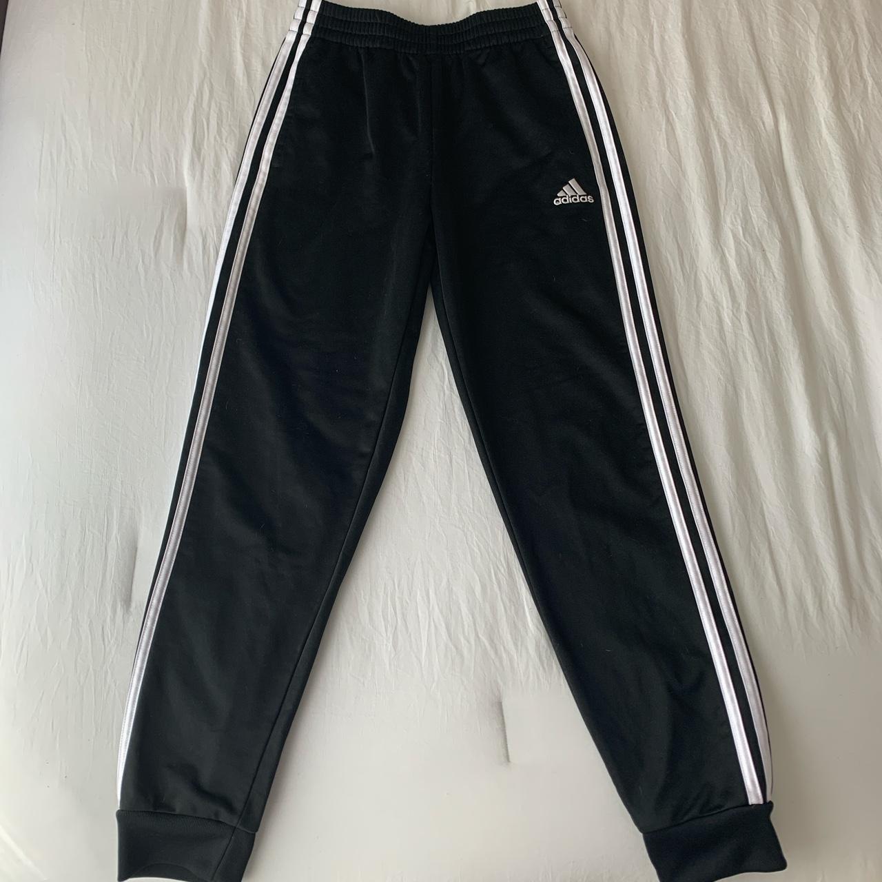 Adidas classic striped track pants! ~thick & warm... - Depop