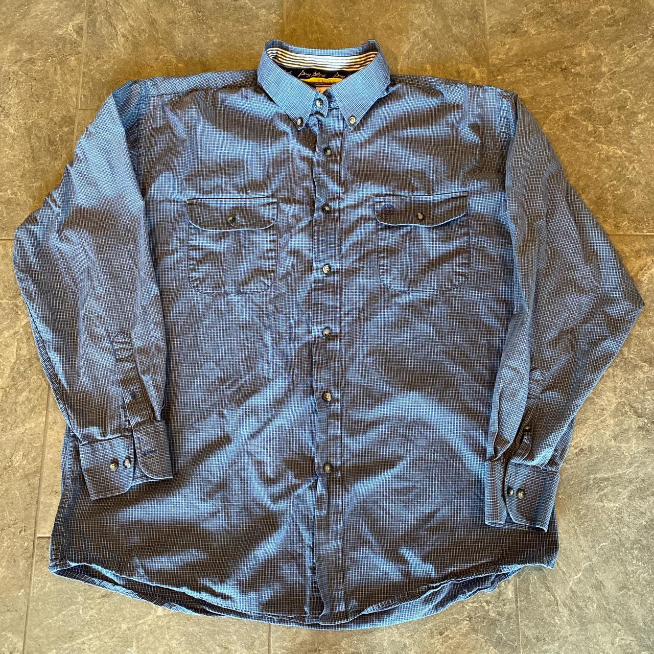 Wrangler George Strait Collection long sleeved blue... - Depop