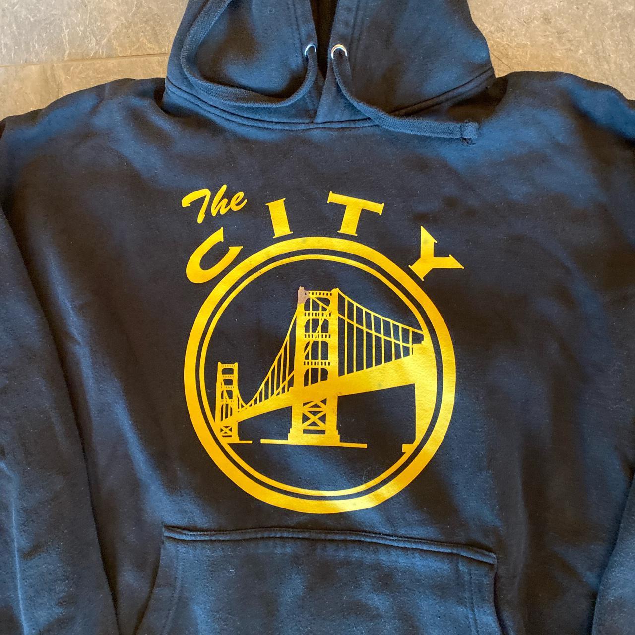 Men's Black and Yellow Hoodie (2)