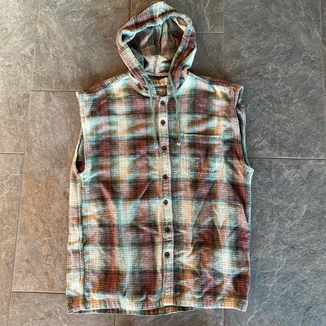 Global Workwear green tan and brown grunge... Depop