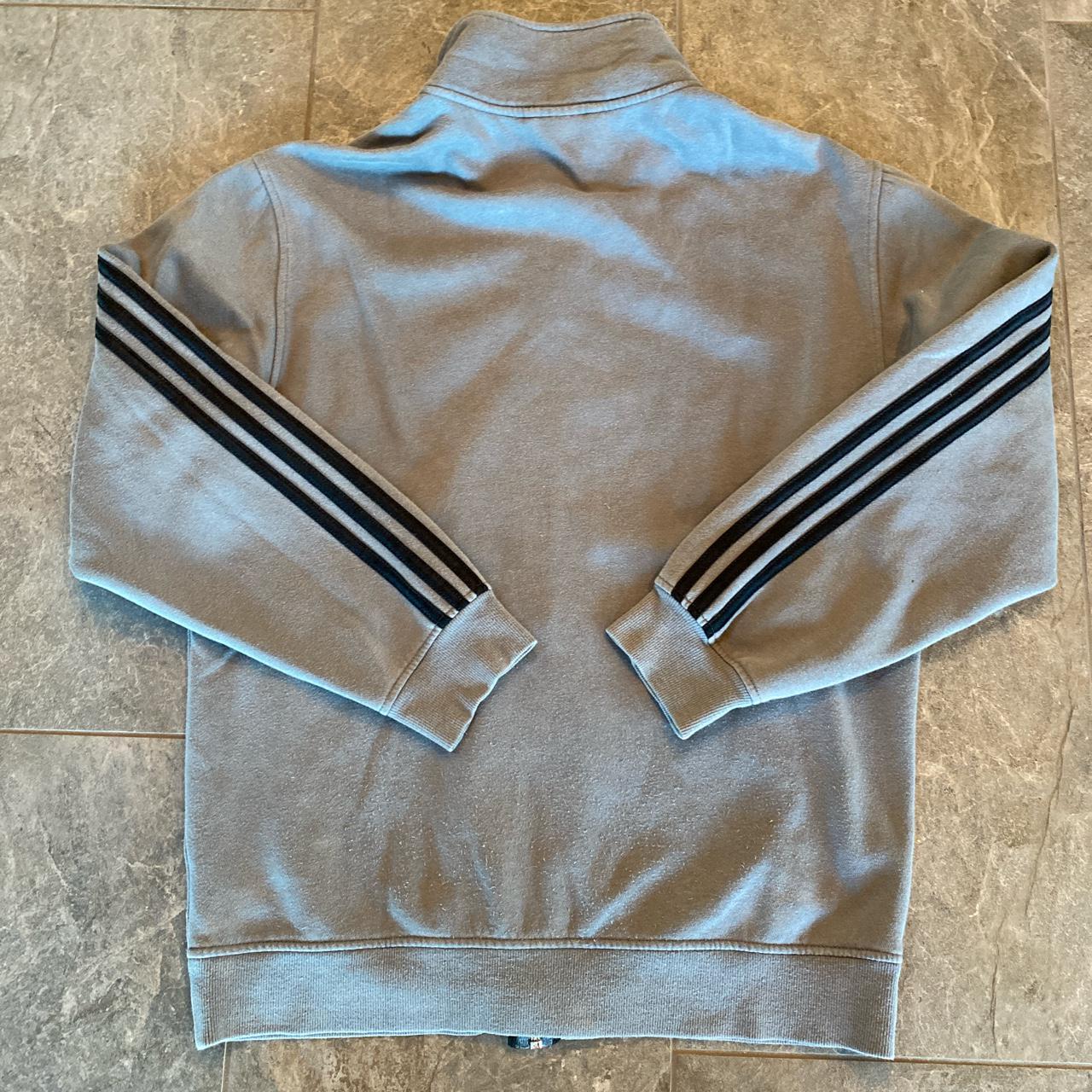 adidas grey zip up jacket