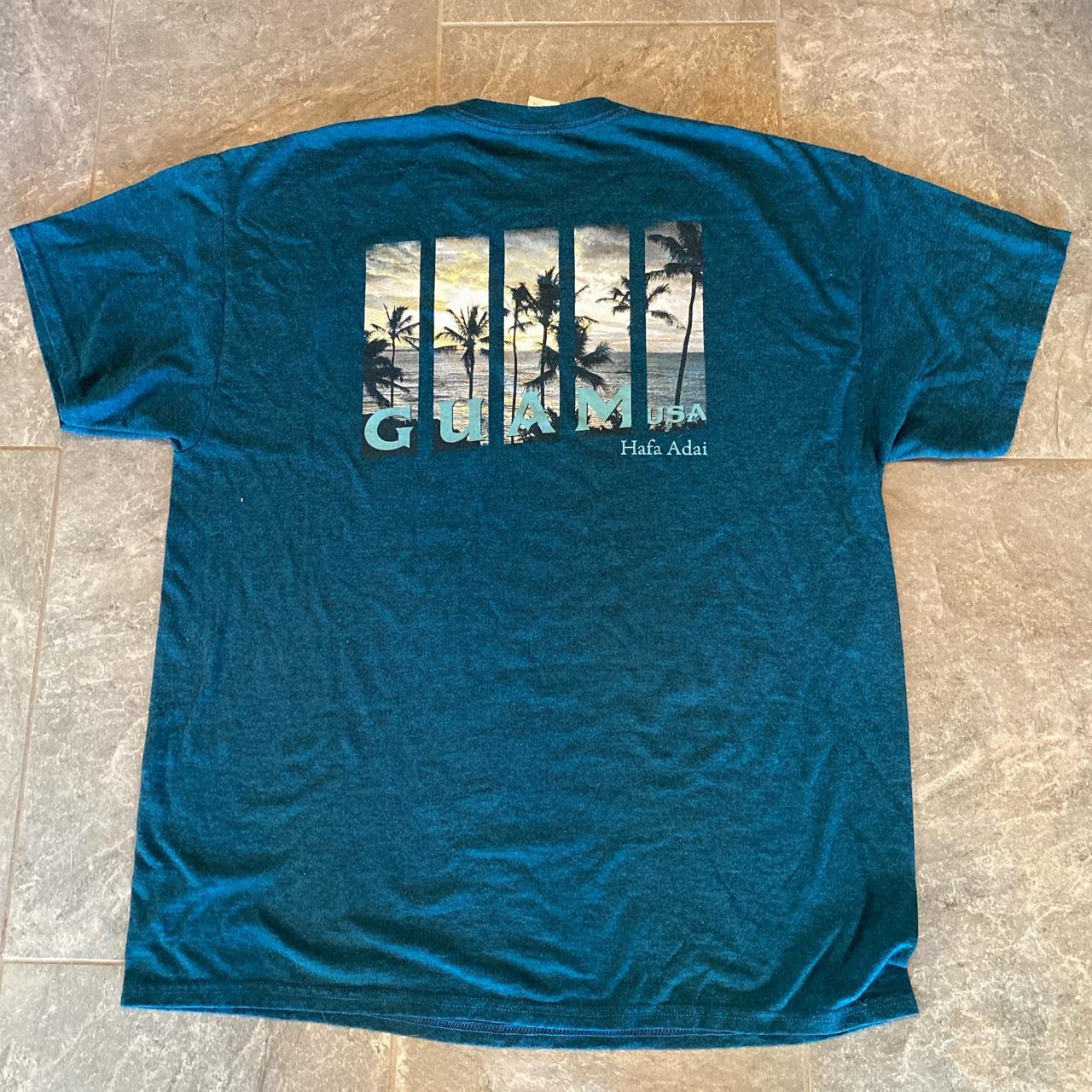 Guam USA United States destination blue graphic... - Depop