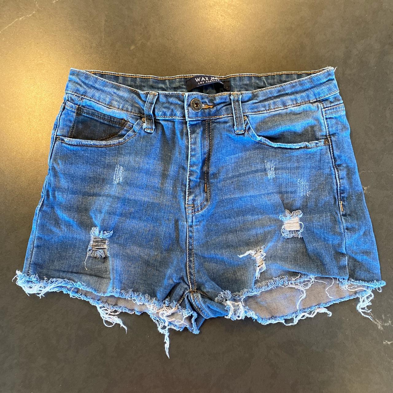 Wax Jeans Los Angeles California distressed high... - Depop