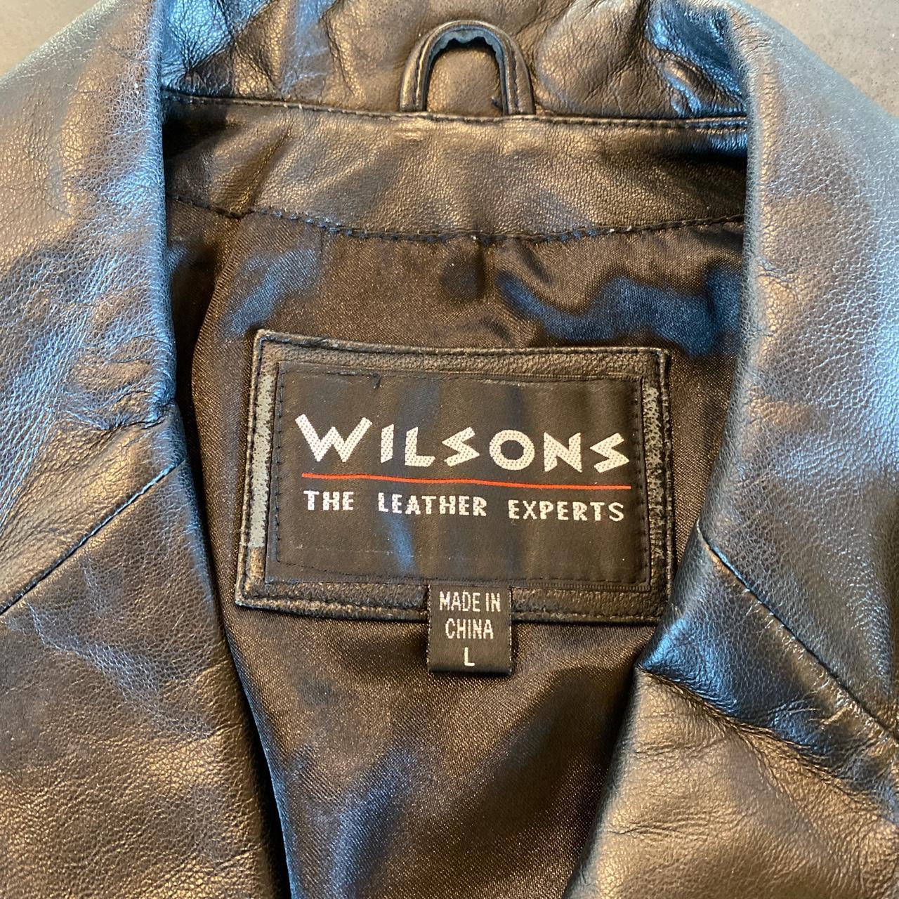 Wilson’s Leather black leather woman’s jacket size... - Depop