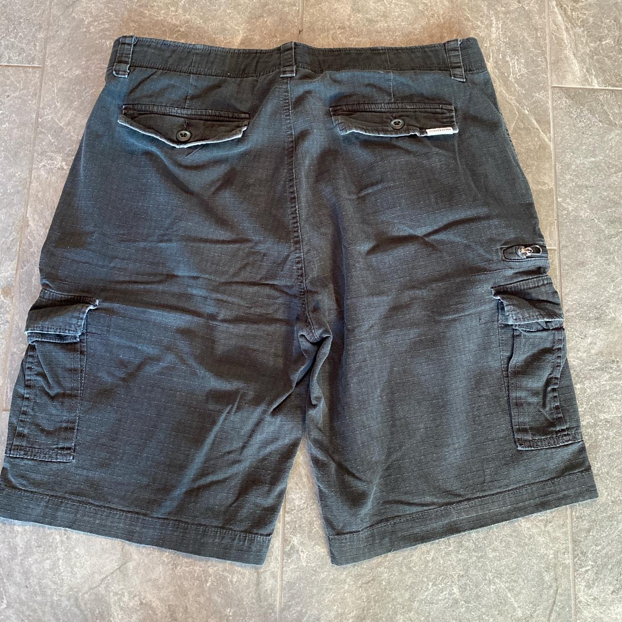 Wear First Black zipper fly mens cargo shorts size... - Depop