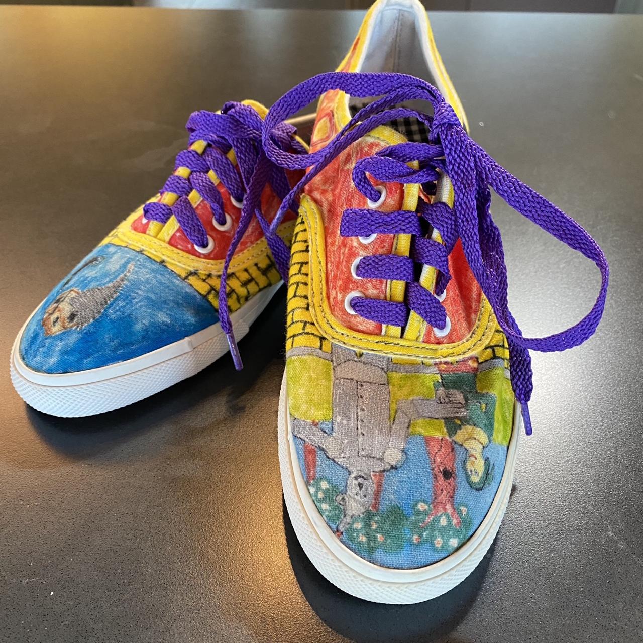 Really Unique Wizard Of Oz Canvas Sneakers. There Is - Depop