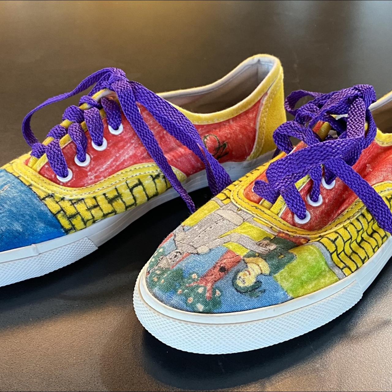 Really unique Wizard of Oz canvas sneakers. There is... - Depop