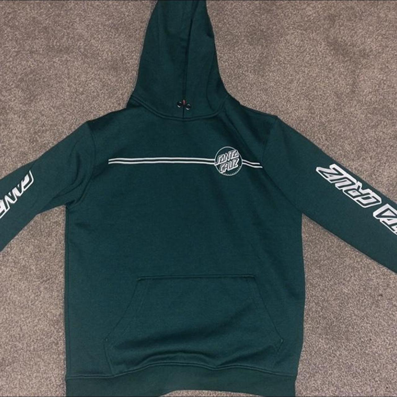 Santa Cruz Men's Green Hoodie | Depop