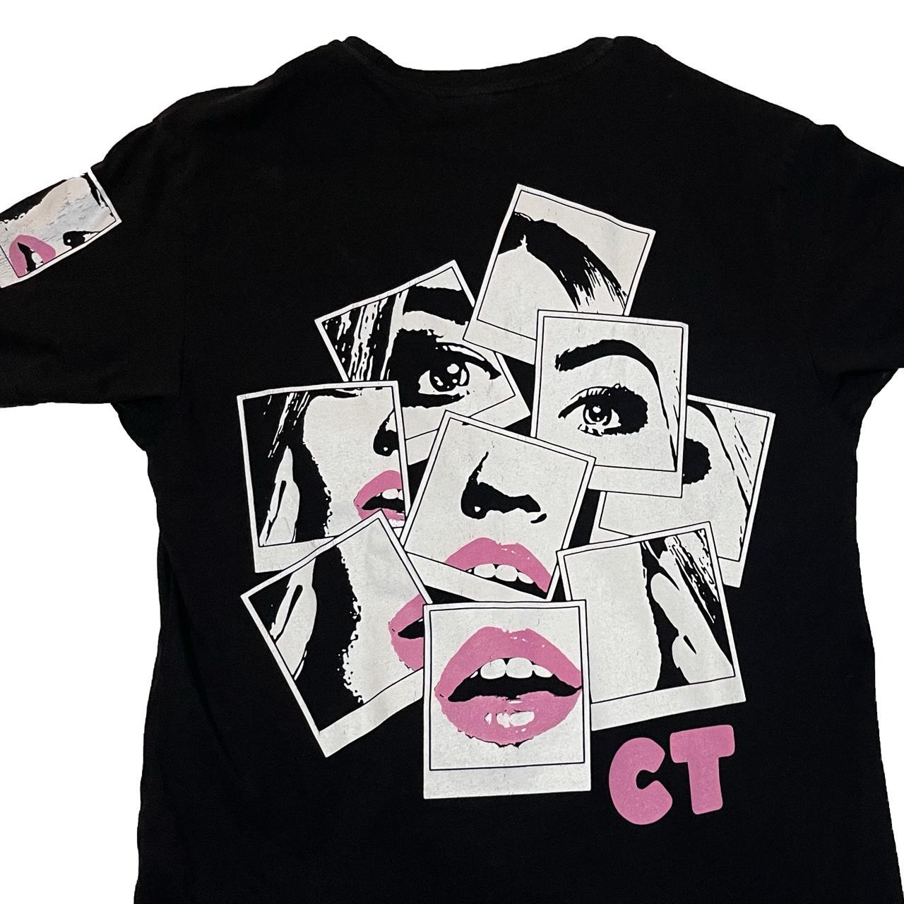 ASOS Women's Black and Pink Tshirt Depop