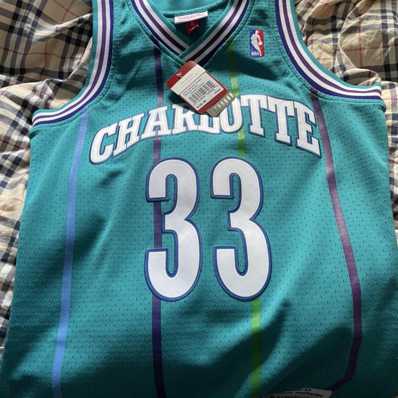 alonzo mourning charlotte jersey #nba #charlotte... - Depop