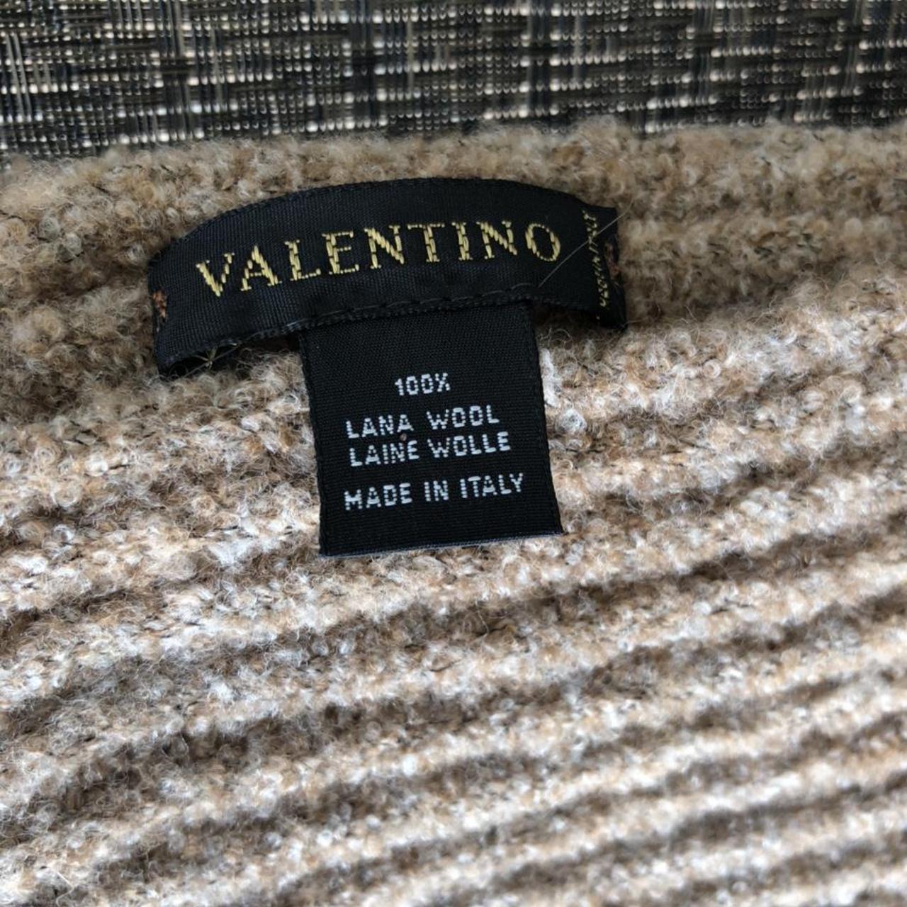 Valentino scarf 100% wool Measures 11” x... - Depop