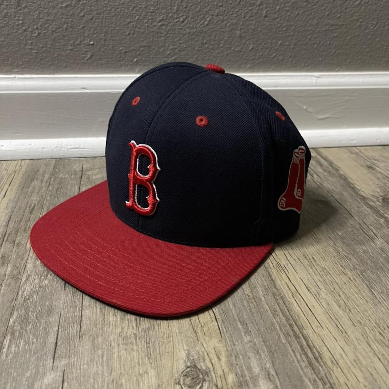 Vintage Snapback American Needle Boston Red Sox... - Depop