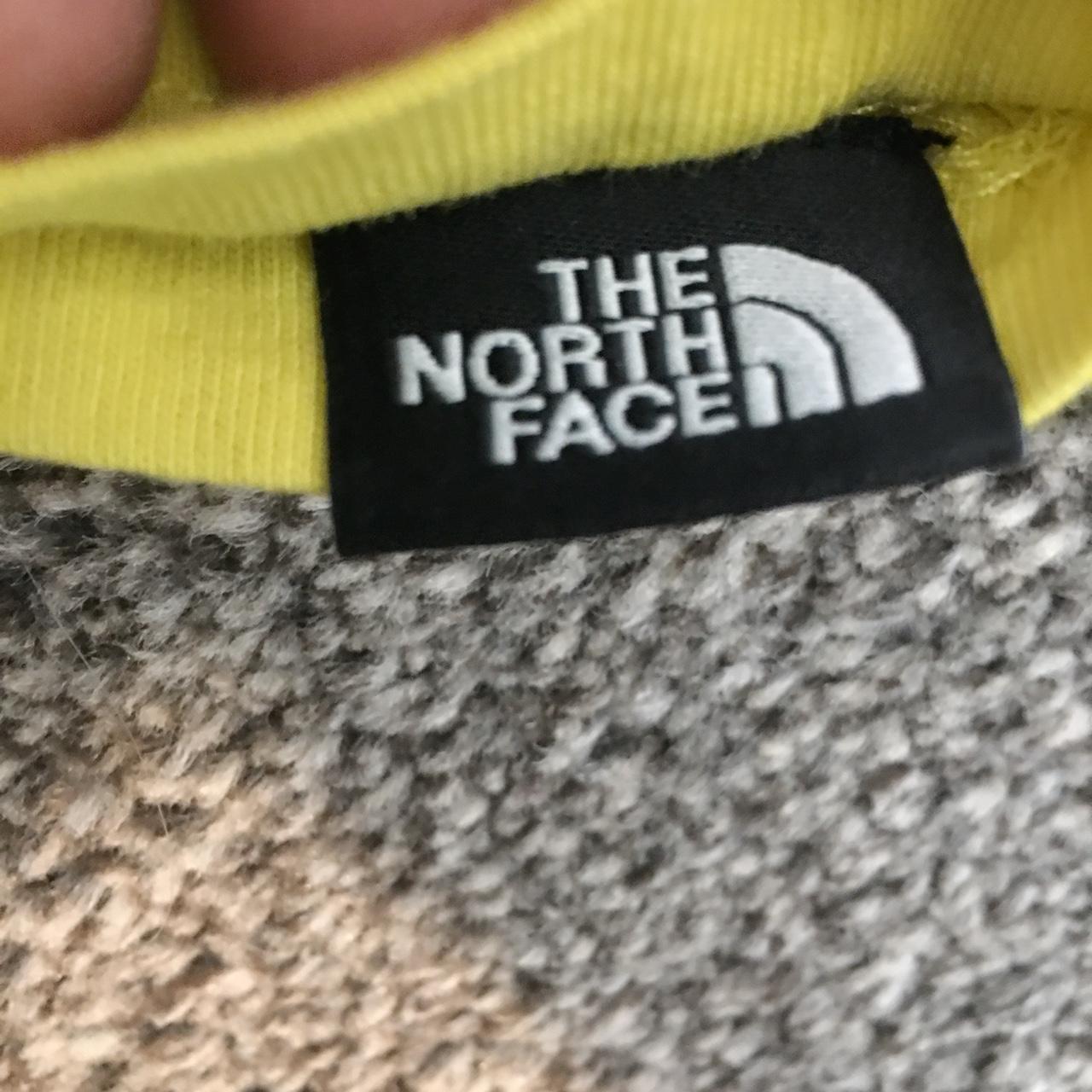 the north face t shirt - yellow good condition size... - Depop