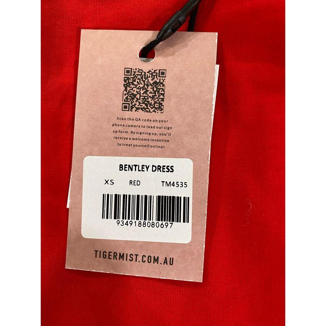 NWT red backless Tiger Mist dress XS. Depop