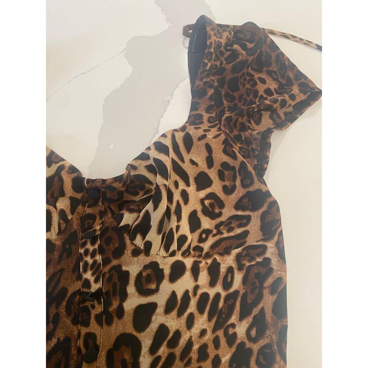 Leopard Print Mini Dress Size Xs New With Tags Depop