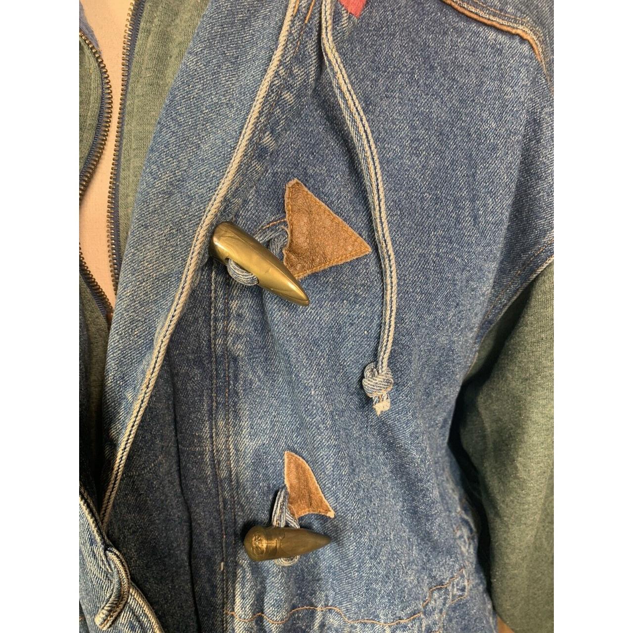 vtg-nyg-new-york-girl-denim-coat-jacket-1x-knit-hood-depop