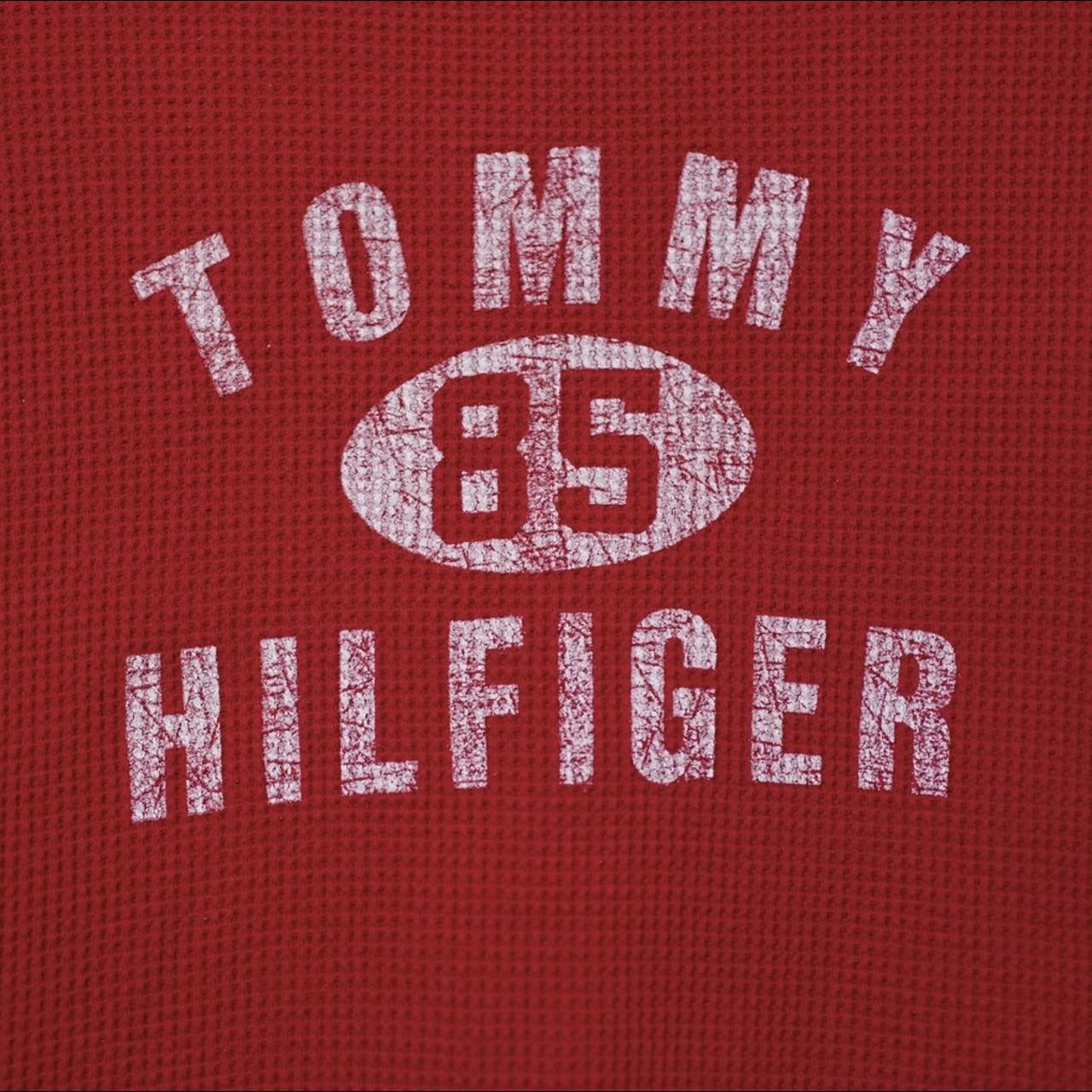 Tommy Hilfiger Women's Red and White T-shirt (3)