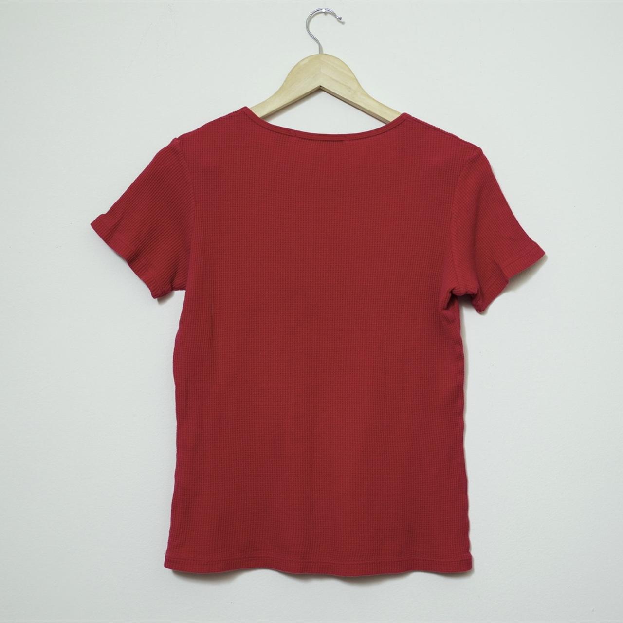 Tommy Hilfiger Women's Red and White T-shirt (4)