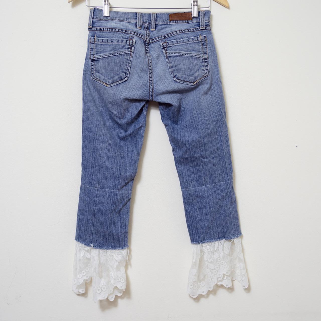 Lucky Brand Women's Blue and White Jeans (4)