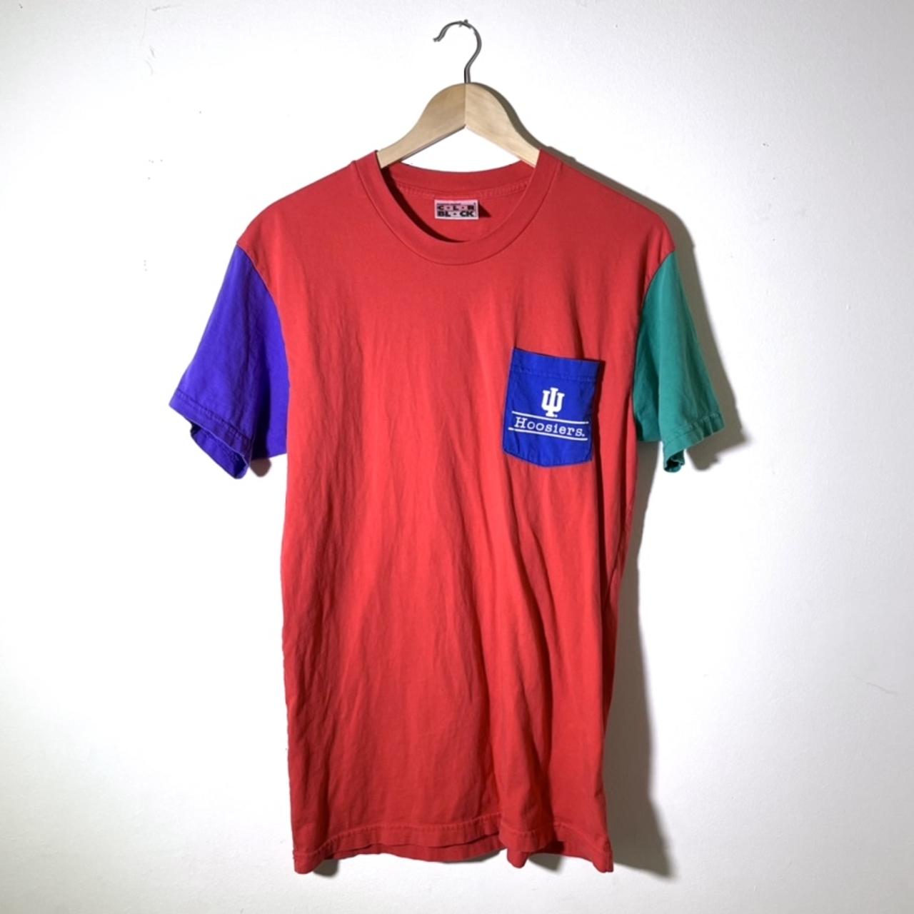 American Apparel Men's Red and Purple T-shirt