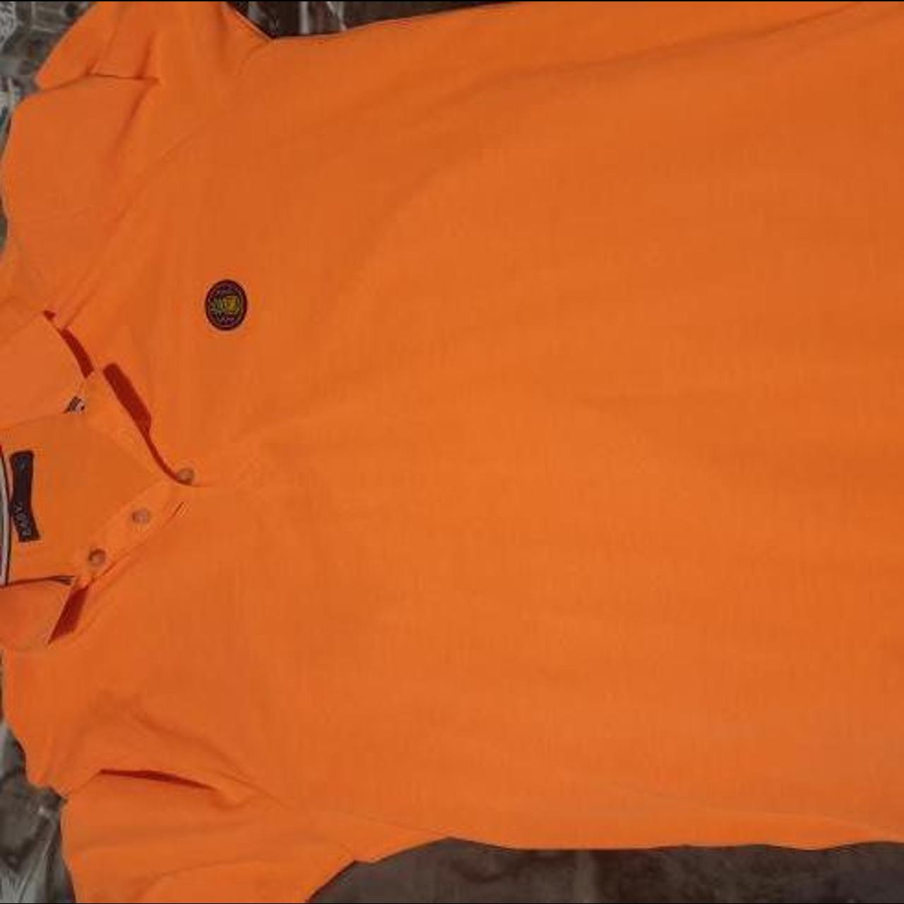 Mens orange polo shirt Worn a handful of times... - Depop