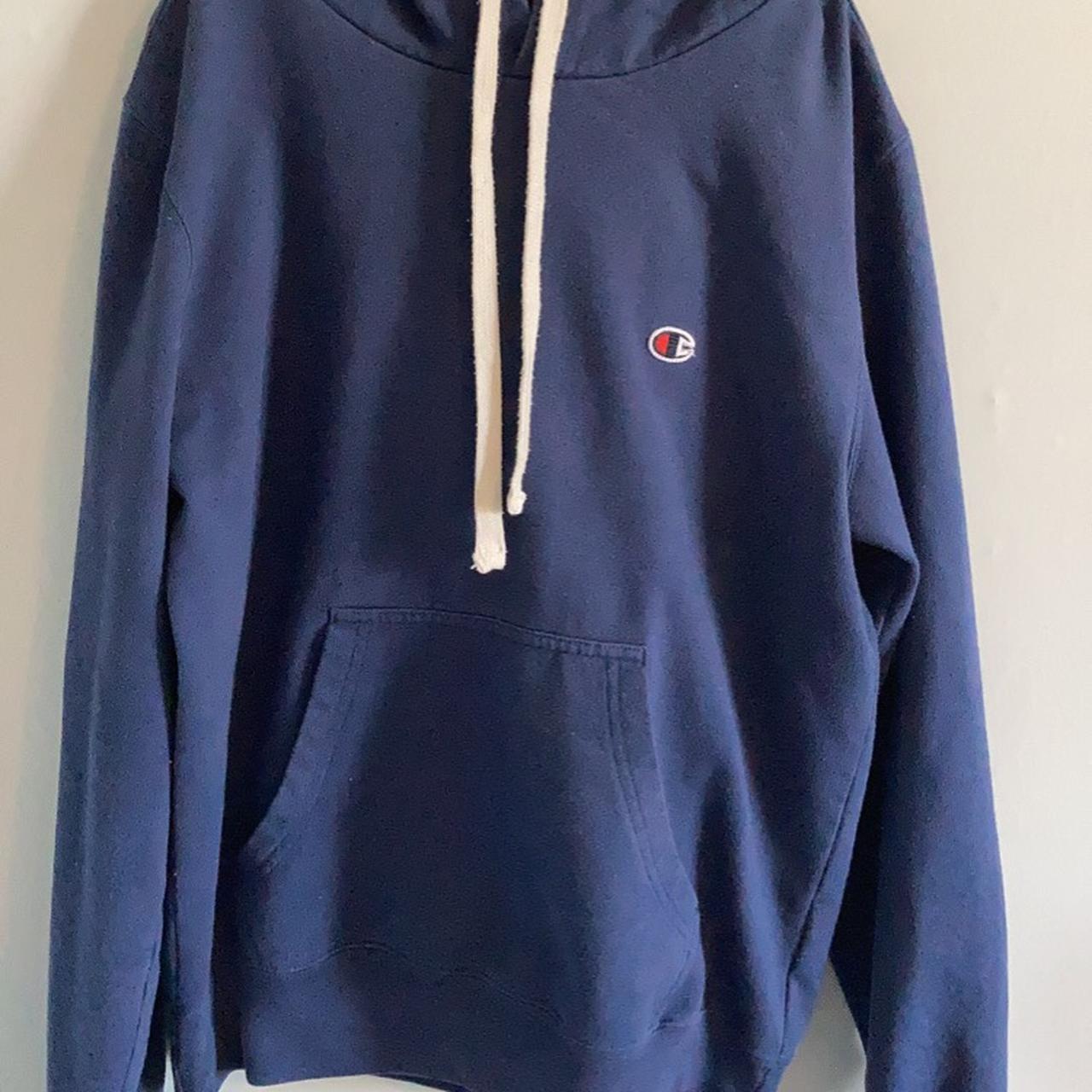 Navy blue best sale champion hoodie women's