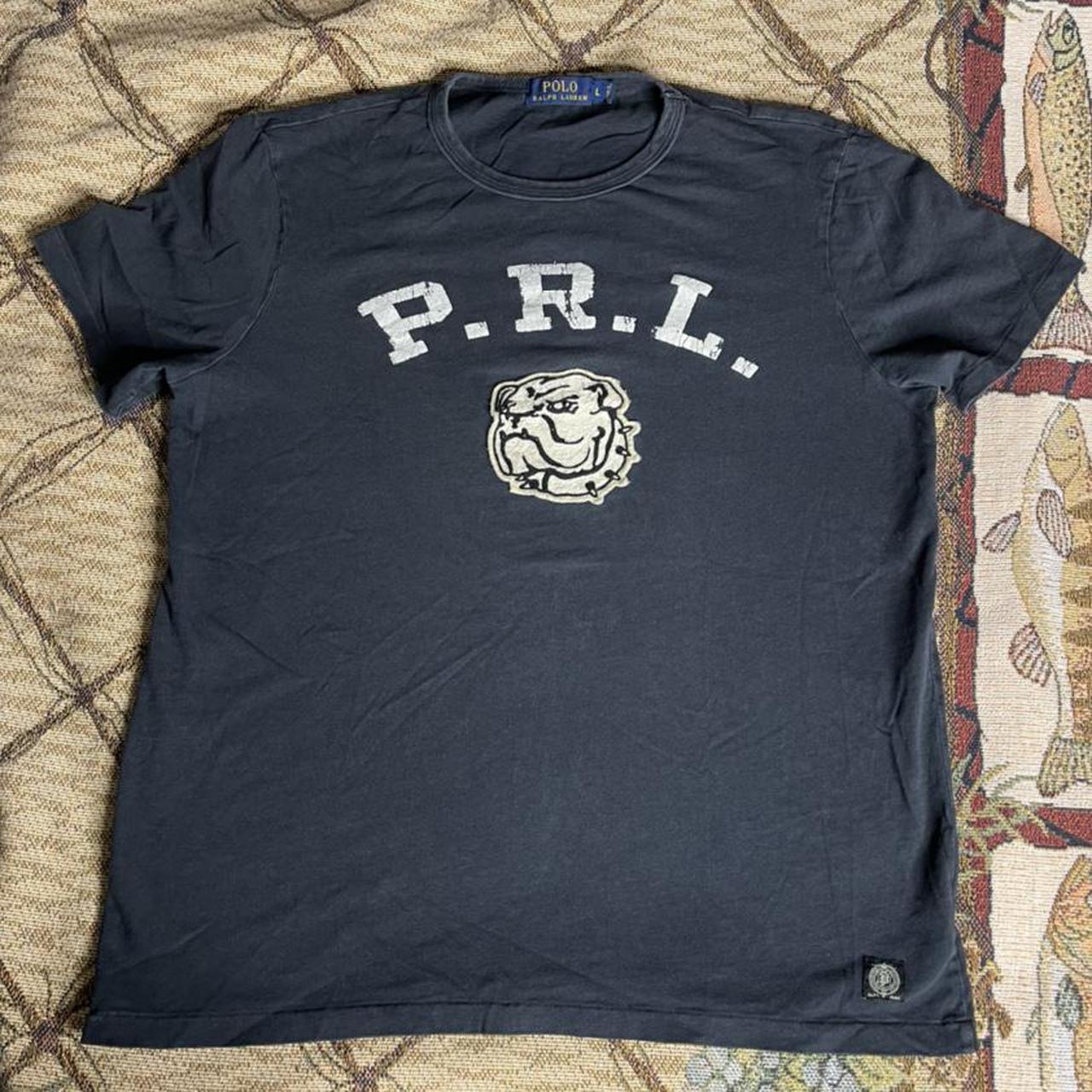 Polo Ralph Lauren Men's Navy and Grey T-shirt | Depop