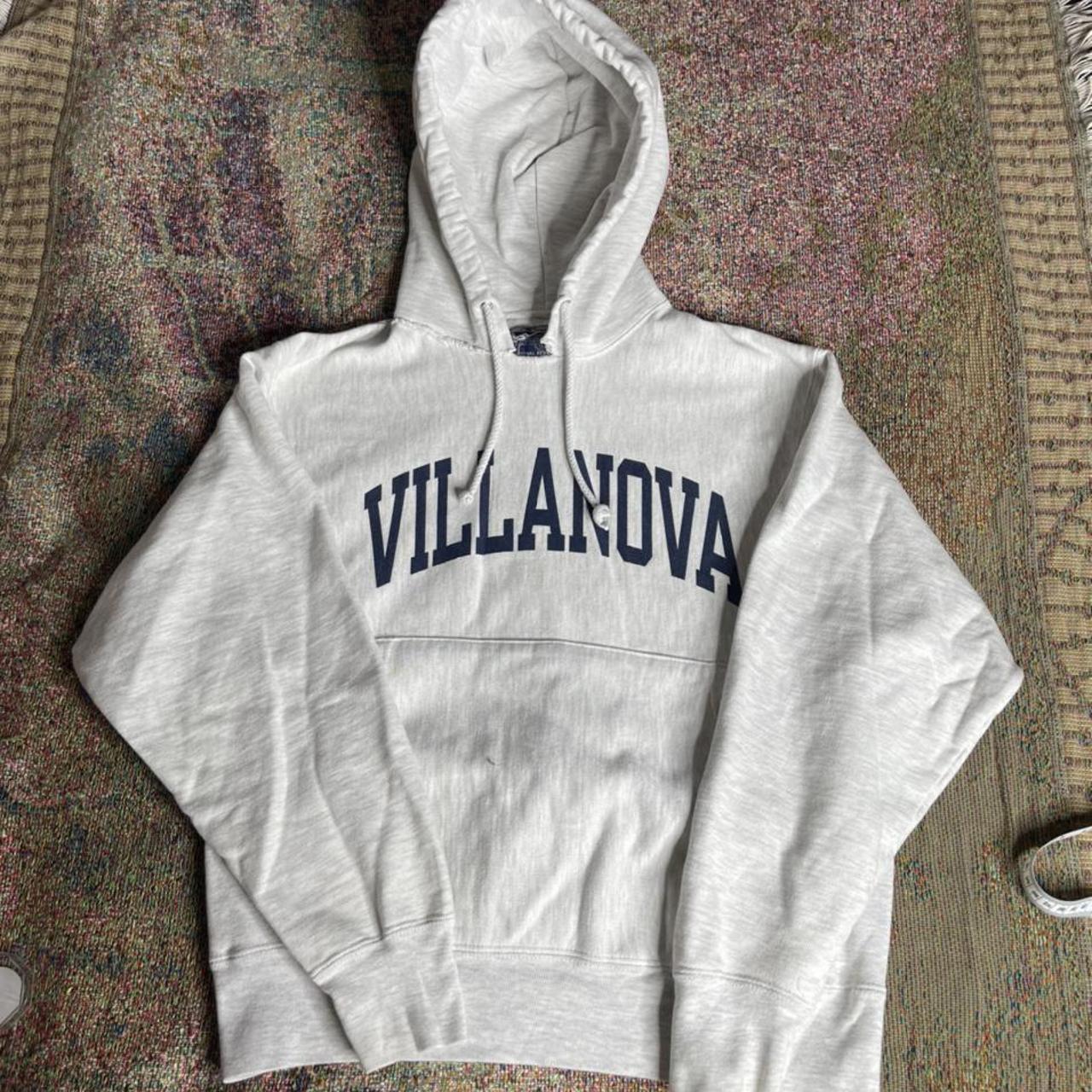 Vintage 90s Champion Reverse Weave Hoodie Villanova... - Depop