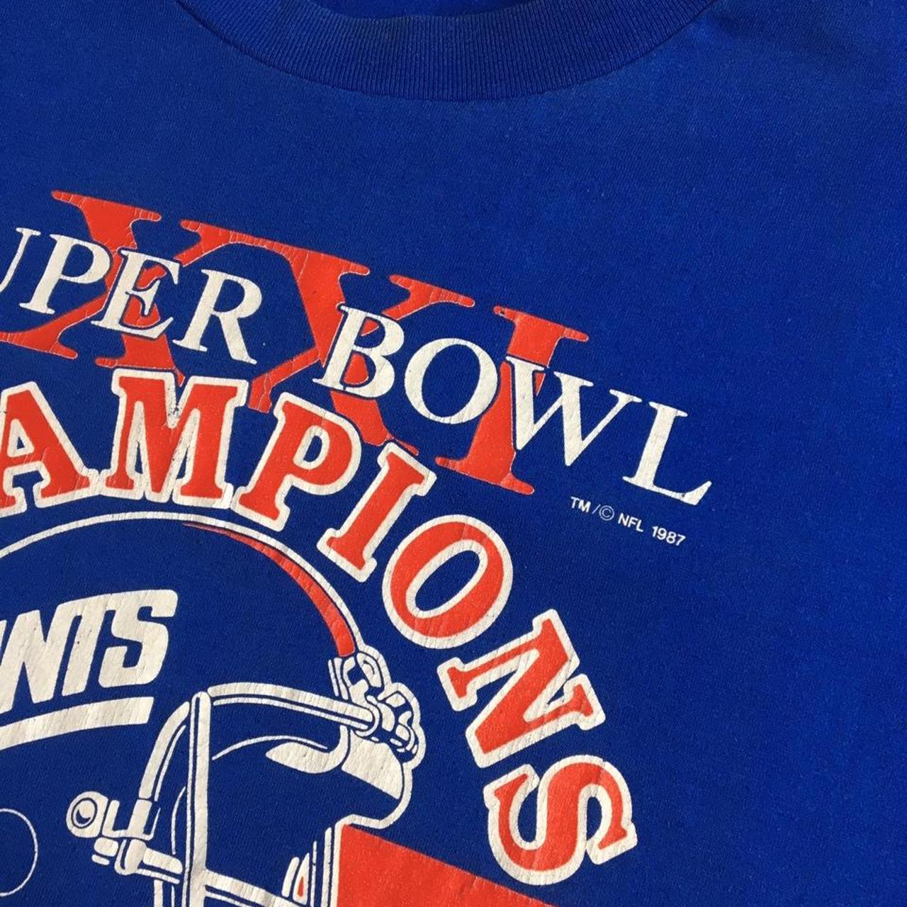 Vintage 1987 New York Giants NFL Football Super Bowl - Depop