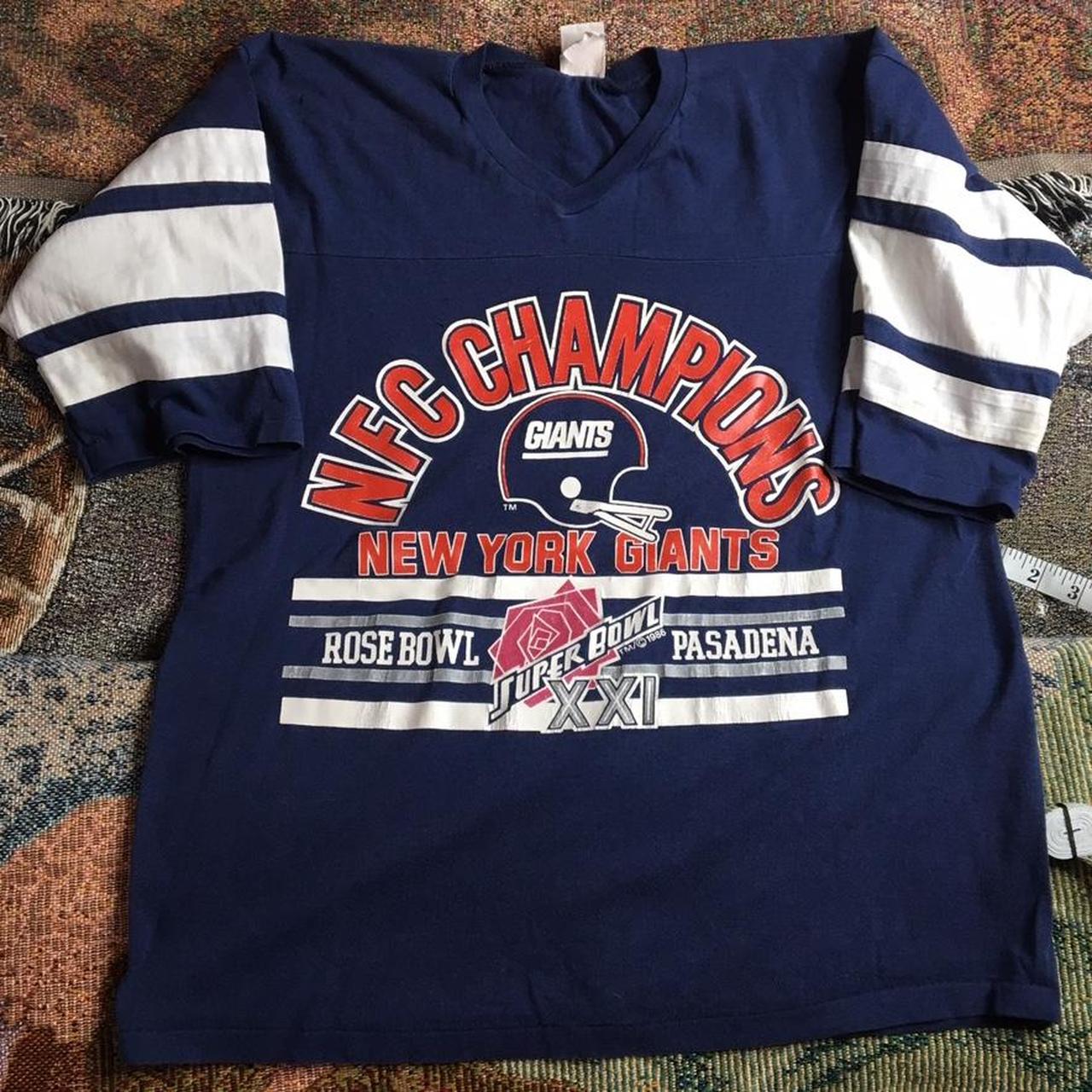 Official logo 7 × NFL × vintage giants super bowl champions T