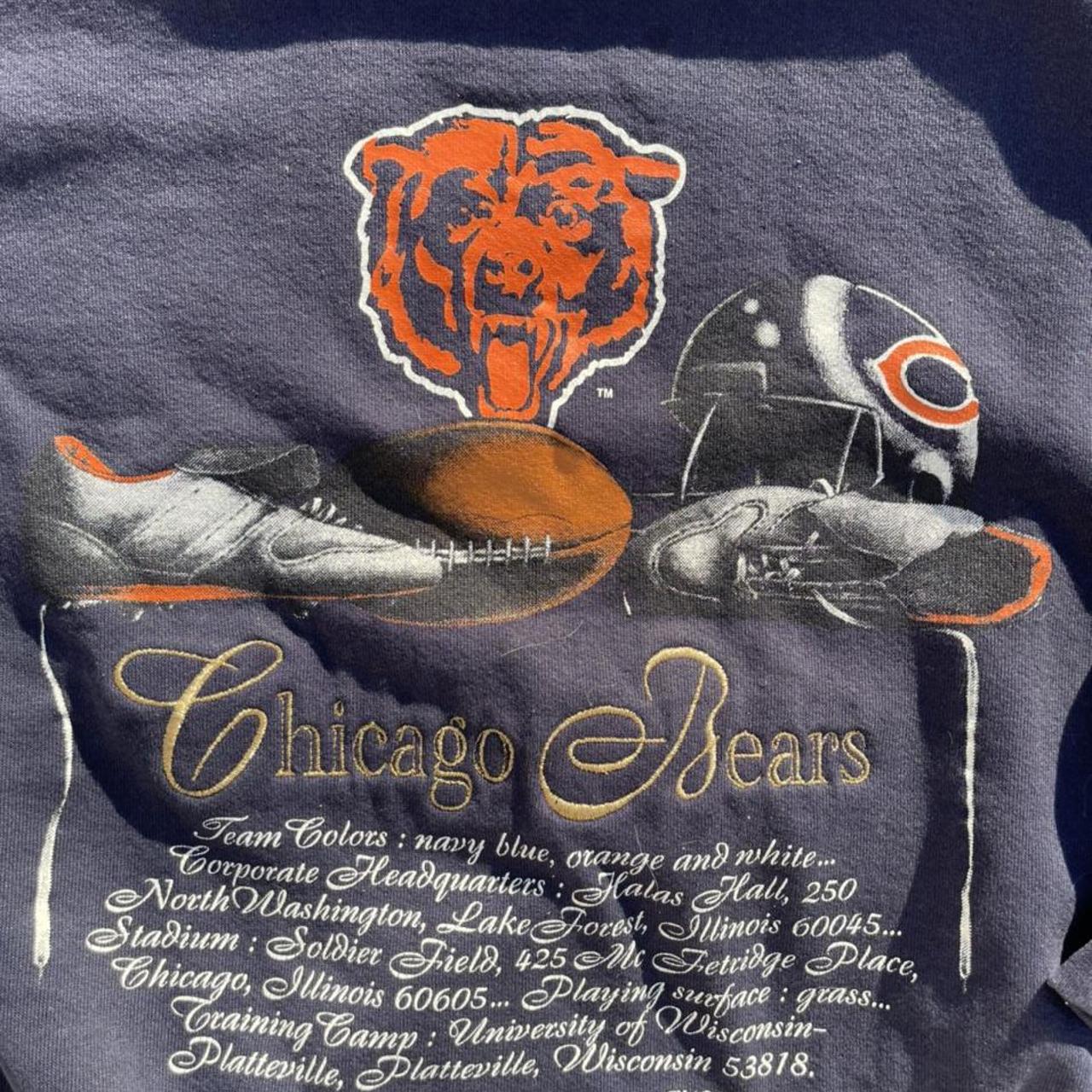 Chicago Bears Sweatshirt 90s Nutmeg Football Sweatshirt 