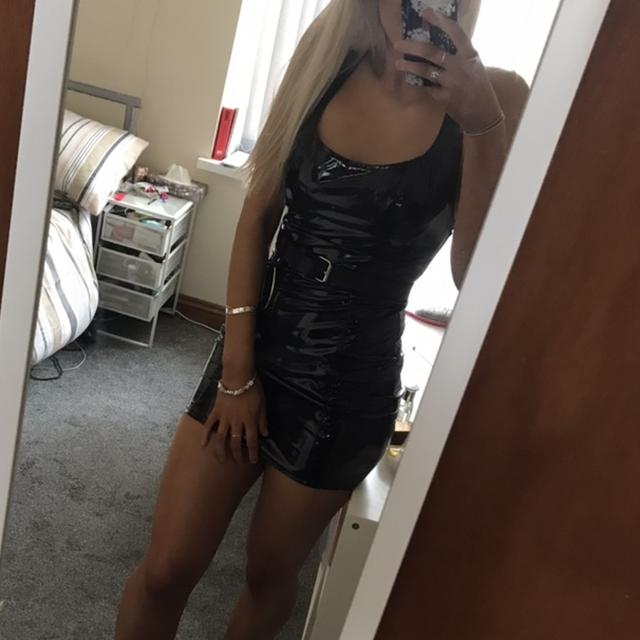 Depop hotsell vinyl dress