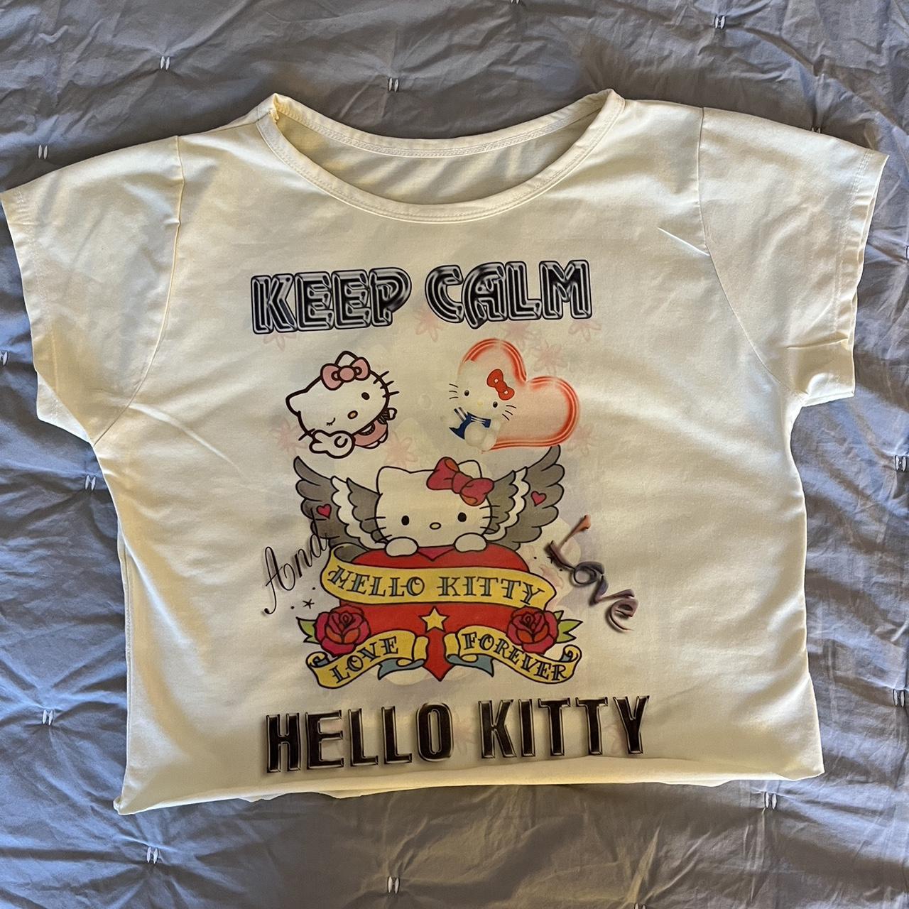 keep calm and love hello kitty shirt