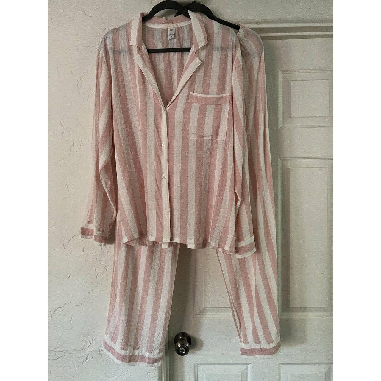 Eberjey Umbrella Stripe Long Pajamas Size L... - Depop