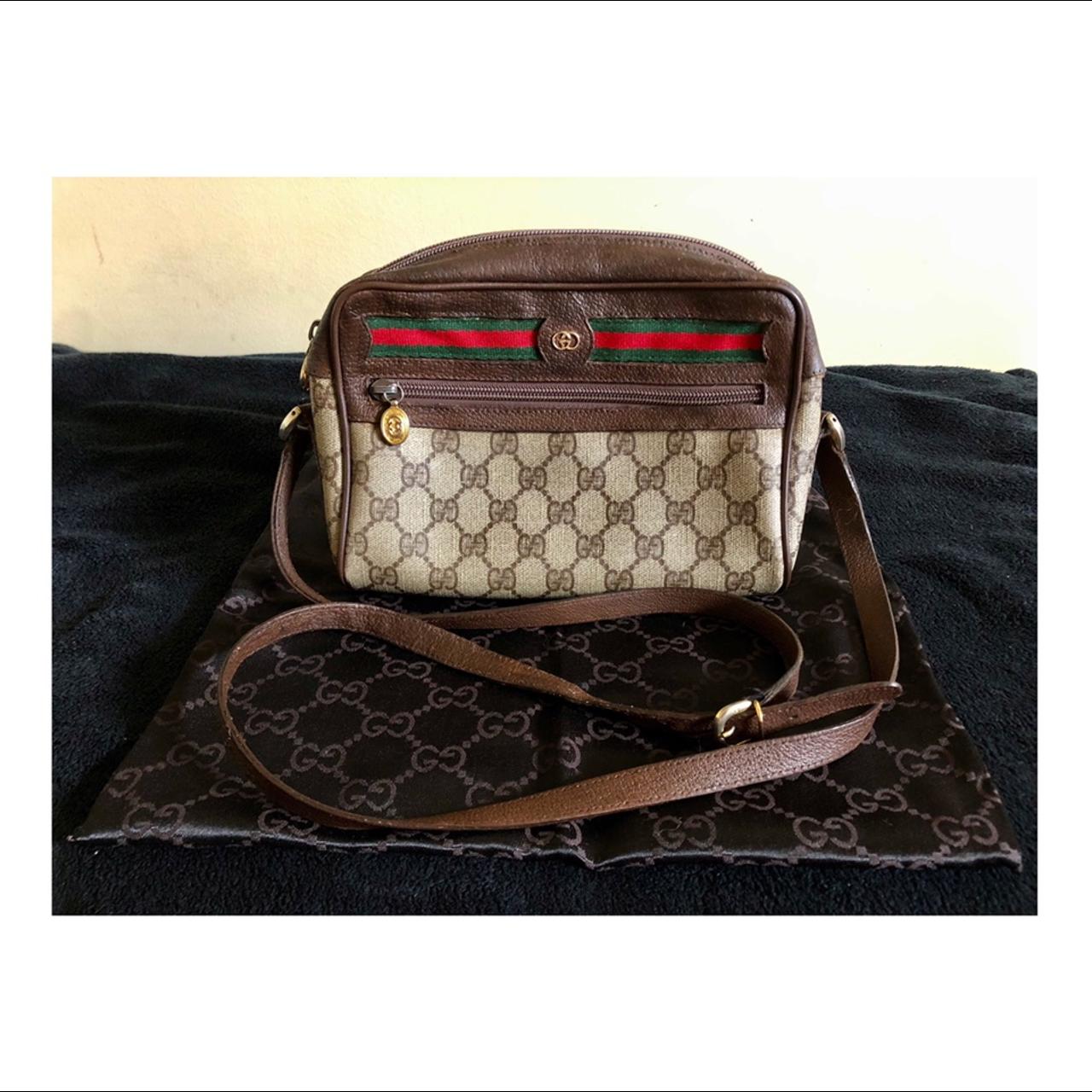 GUCCI vintage sling cherryline clean inside and... - Depop