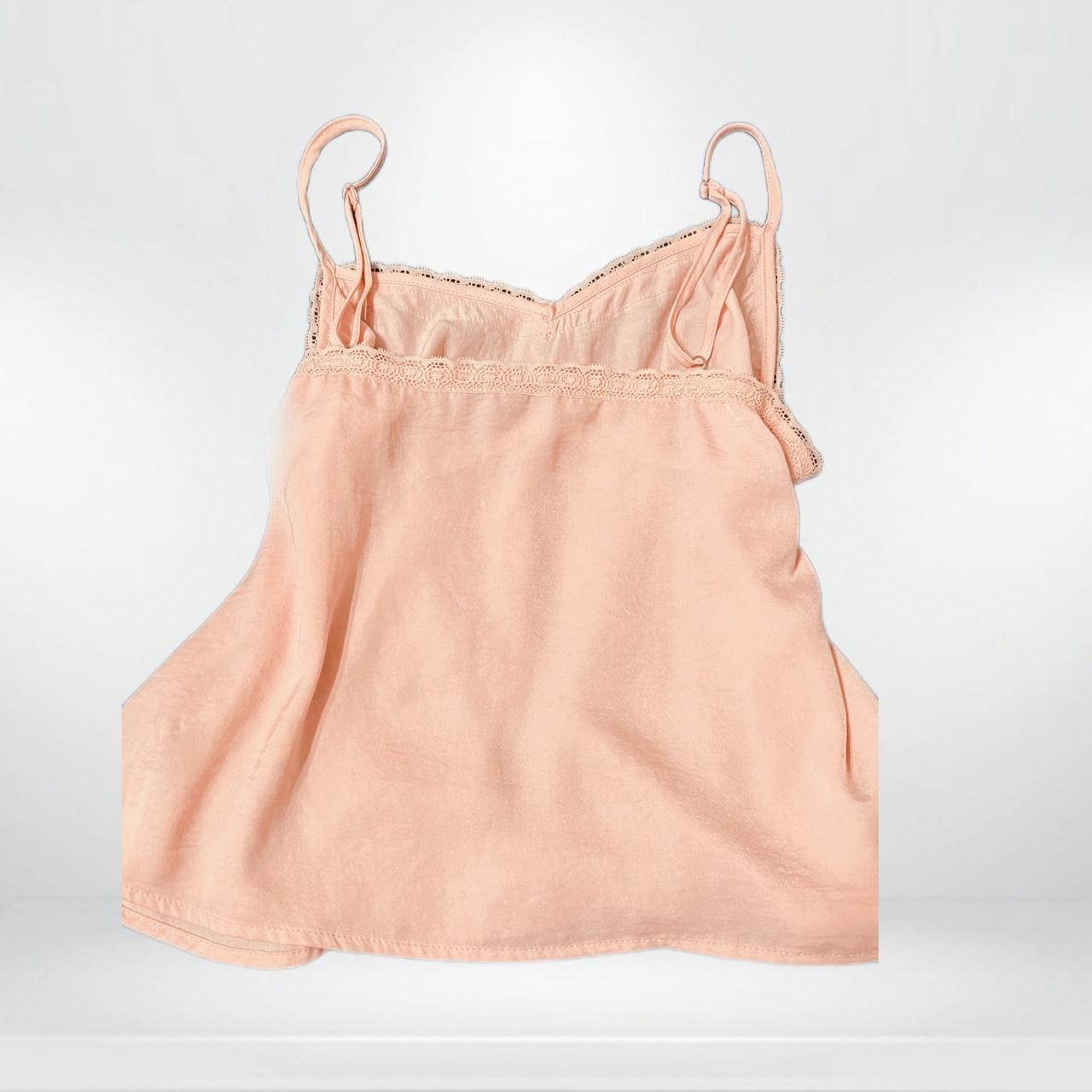 peach/pink lace trim flowy camisole !, (forever 21)