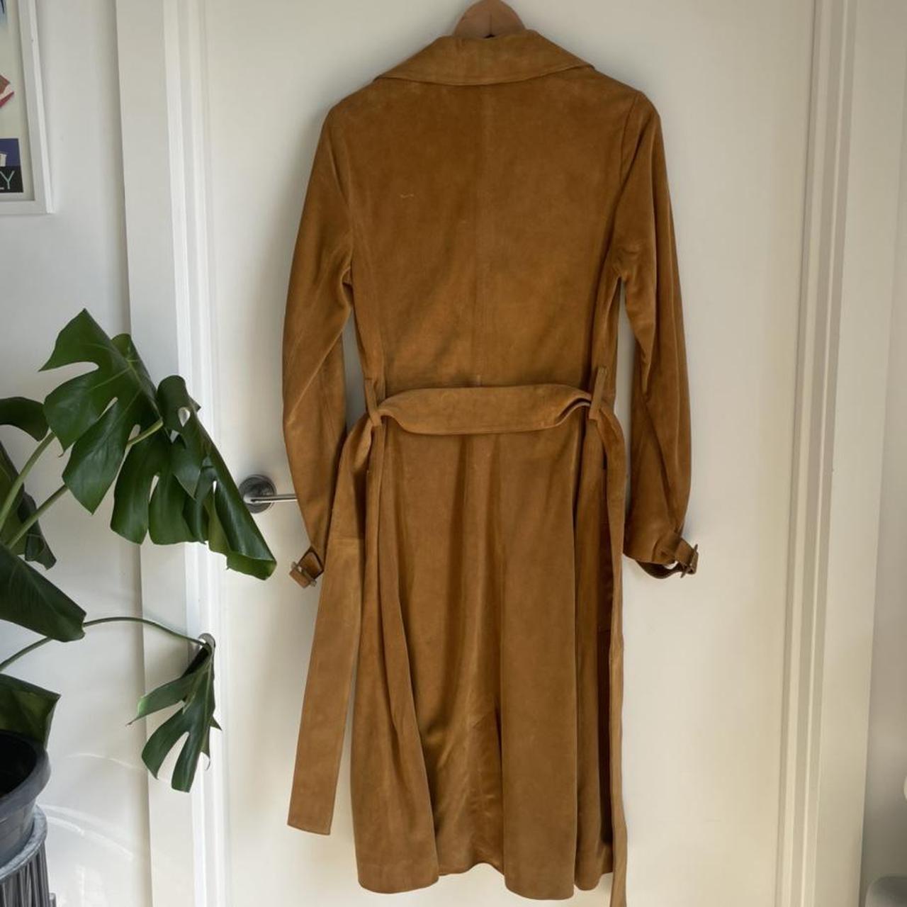 100% genuine suede trench coat! Size 6 women’s. In... - Depop