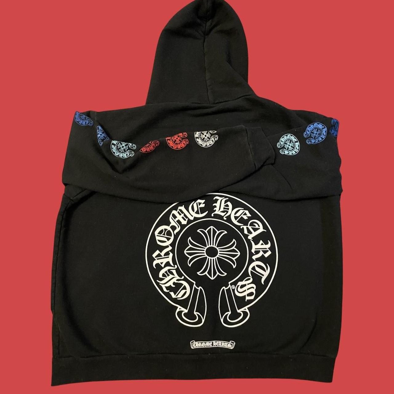 【Chrome Hearts】Multi color Horseshoe Logo Zip Up Hoodie Chrome Hearts Multi Color Horseshoe logo zip up | Depop