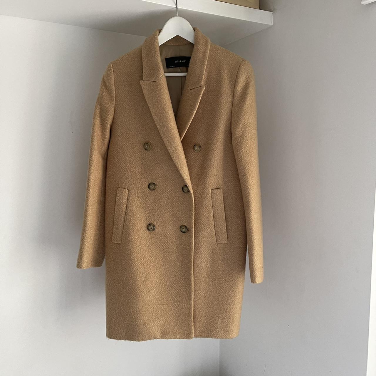 Wool Coat Cappotto Donna Zara Cammello Wool Cappotti Zara Color