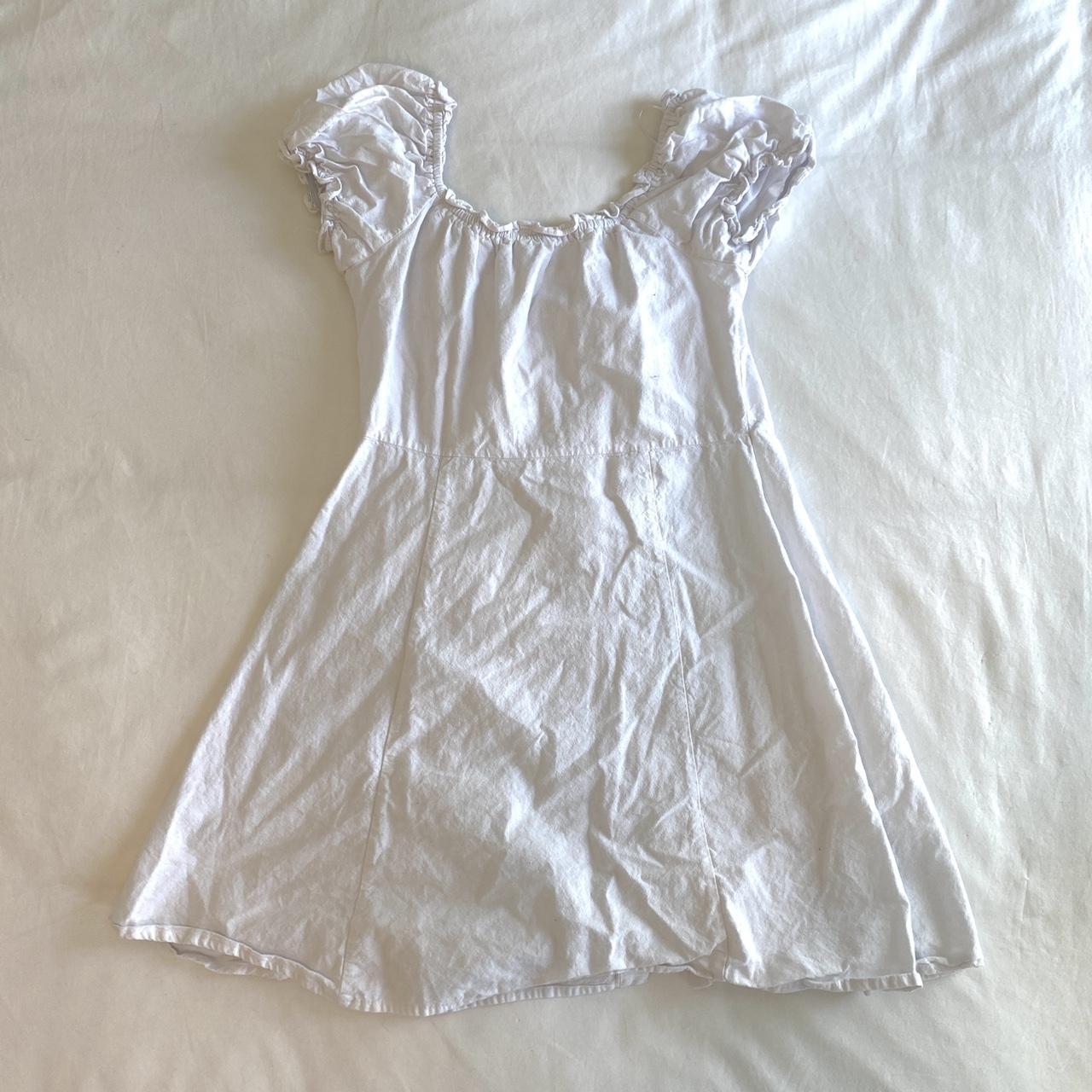 Women's White and Brown Dress | Depop