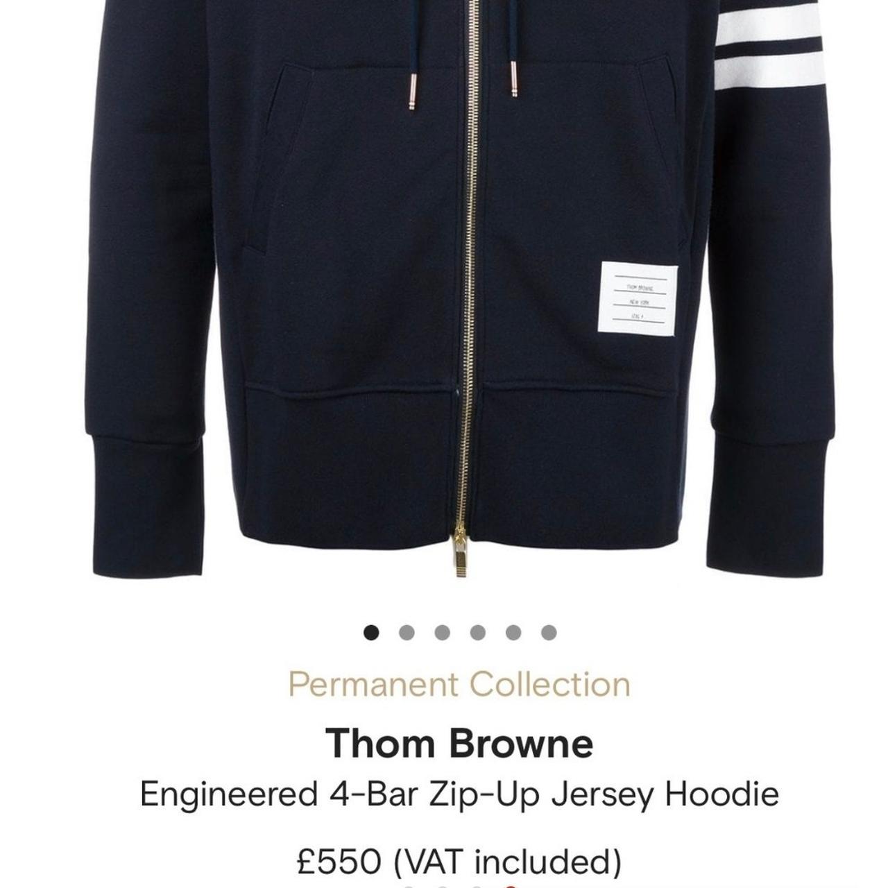 Thom Browne Hoodie in Navy (No longer wanted. Gifted... - Depop